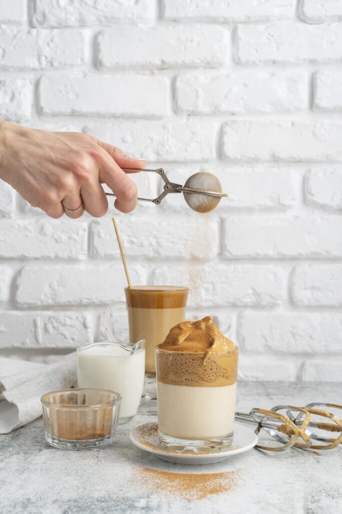 iced vanilla latte
